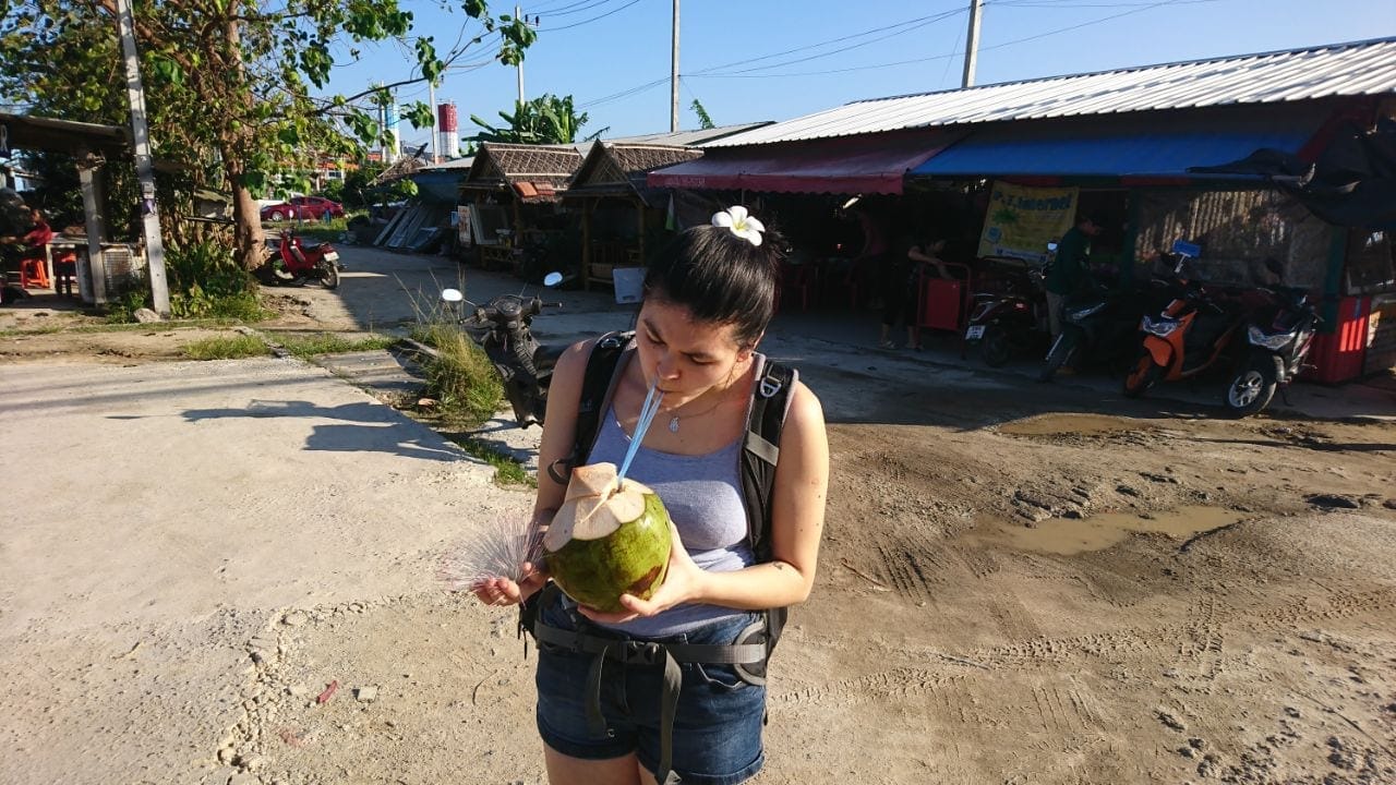 Our first Coconut in Phuket