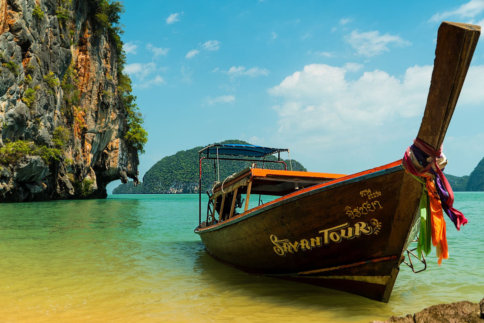 Sayan Longtail Boat Phangna Bay Tour Thailand